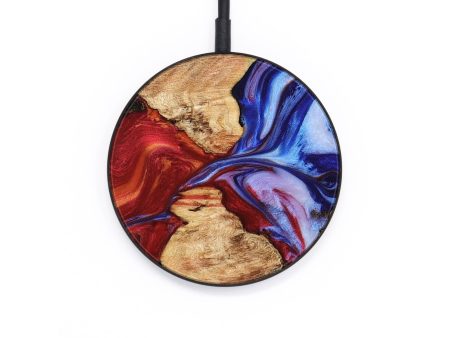 Circle Wood Wireless Charger - Demetra (Fire & Ice, 734241) Online Hot Sale