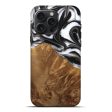 iPhone 16 Pro Max Wood Live Edge Phone Case - Ione (Black & White, 733422) on Sale