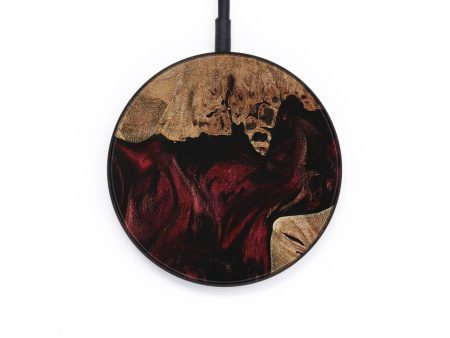 Circle Wood Wireless Charger - Ahmed (Red, 734741) Online now