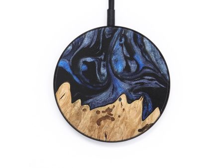 Circle Wood Wireless Charger - Dasi (Blue, 732980) Discount