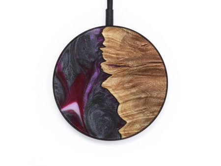 Circle Wood Wireless Charger - Celle (Red, 735108) Online Sale