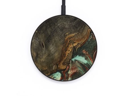 Circle Wood Wireless Charger - Judah (Green, 736247) Online now