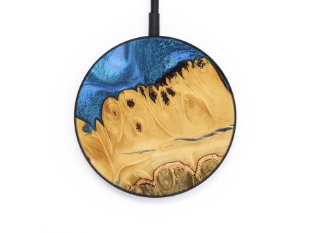 Circle Wood Wireless Charger - Elgie (Blue, 734072) Sale