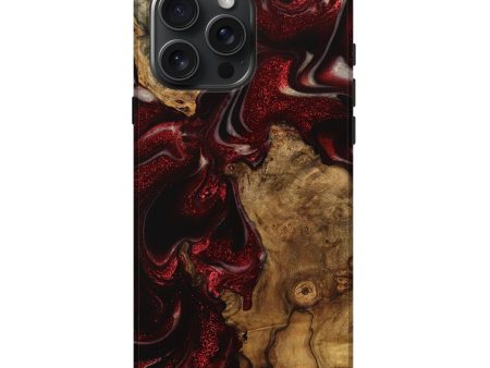 iPhone 16 Pro Max Wood Live Edge Phone Case - Minta (Red, 731417) For Discount