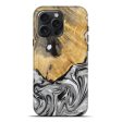 iPhone 16 Pro Max Wood Live Edge Phone Case - Phyllys (Black & White, 731781) Hot on Sale