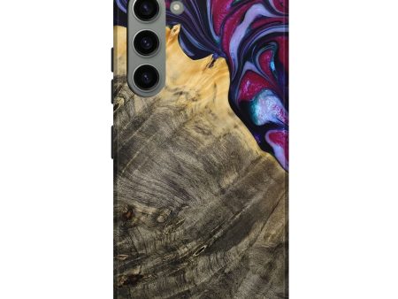 Galaxy S23 Plus Wood Live Edge Phone Case - Daulton (Purple, 731784) For Sale