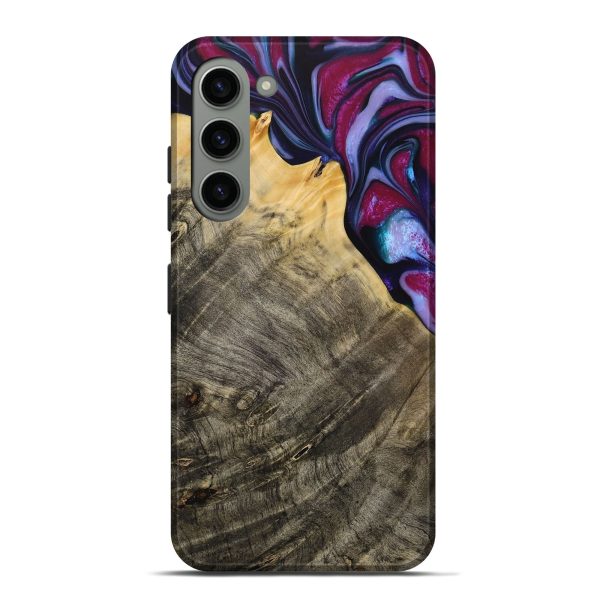 Galaxy S23 Plus Wood Live Edge Phone Case - Daulton (Purple, 731784) For Sale