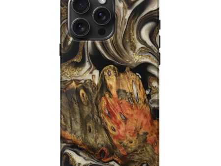 iPhone 16 Pro Max Wood Live Edge Phone Case - Raynell (Black & White, 731468) Fashion