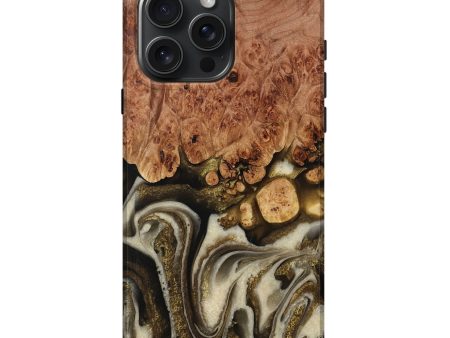 iPhone 16 Pro Max Wood Live Edge Phone Case - Lockie (Black & White, 731452) Fashion