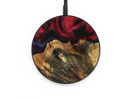 Circle Wood Wireless Charger - Garey (Red, 734063) Supply