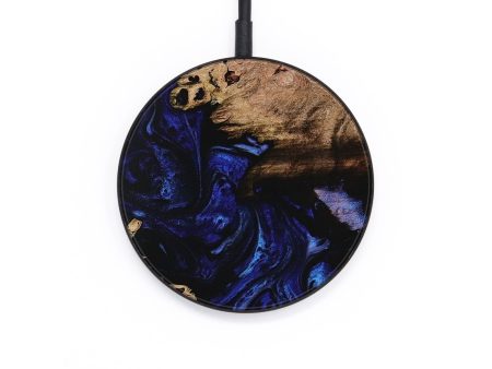 Circle Wood Wireless Charger - Arlin (Blue, 731488) Discount